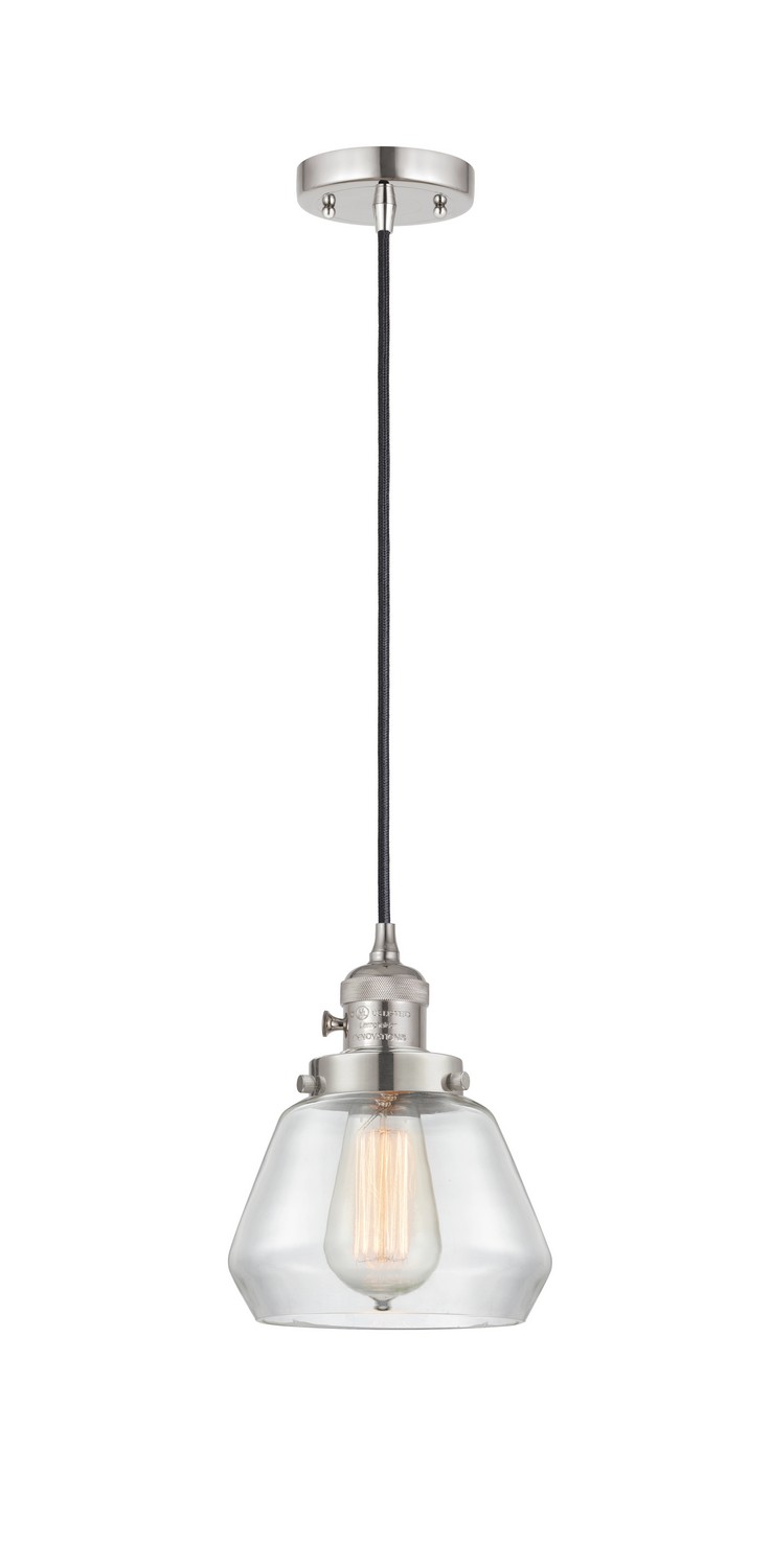 LED Mini Pendant by Innovations - Franklin Restoration Collection, Polished Nickel Finish - 201CSW-PN-G172-LED