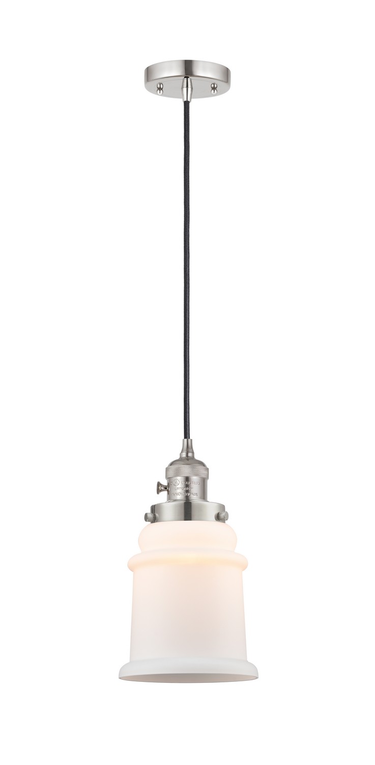 LED Mini Pendant by Innovations - Franklin Restoration Collection, Polished Nickel Finish - 201CSW-PN-G181-LED