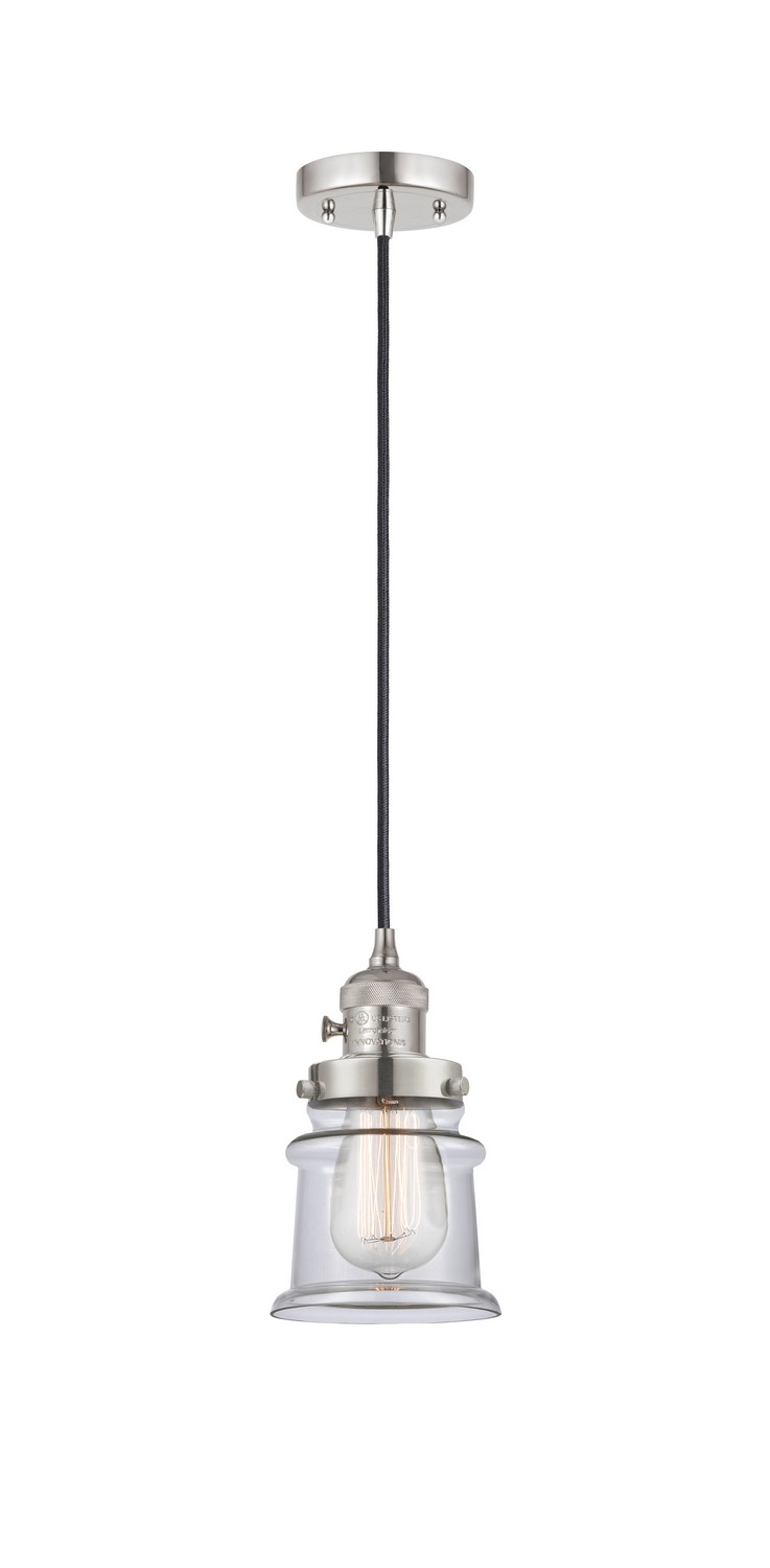 LED Mini Pendant by Innovations - Franklin Restoration Collection, Polished Nickel Finish - 201CSW-PN-G182S-LED
