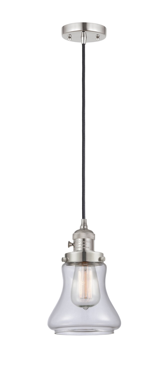 One Light Mini Pendant by Innovations - Franklin Restoration Collection, Polished Nickel Finish - 201CSW-PN-G192