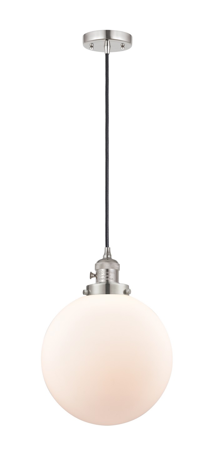LED Mini Pendant by Innovations - Franklin Restoration Collection, Polished Nickel Finish - 201CSW-PN-G201-10-LED