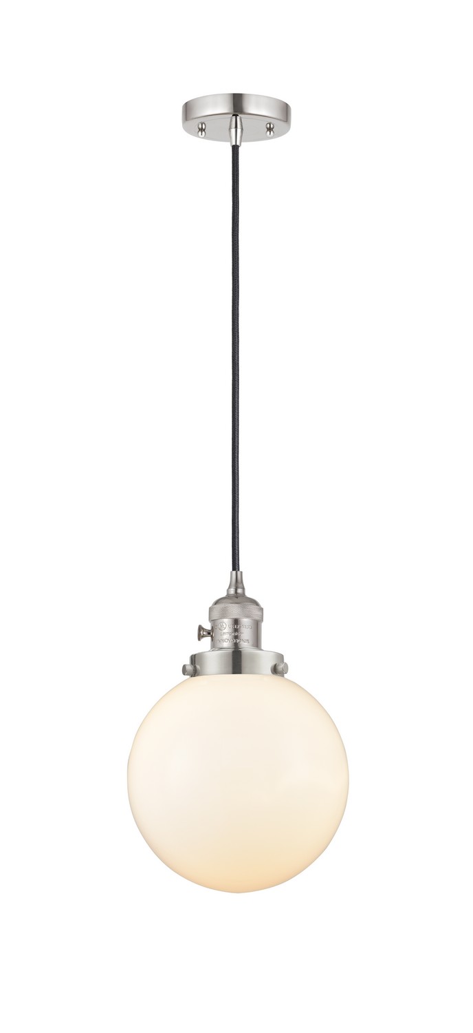 LED Mini Pendant by Innovations - Franklin Restoration Collection, Polished Nickel Finish - 201CSW-PN-G201-8-LED