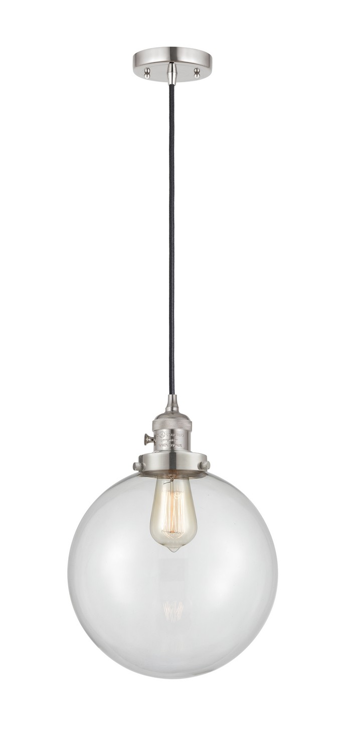 LED Mini Pendant by Innovations - Franklin Restoration Collection, Polished Nickel Finish - 201CSW-PN-G202-10-LED
