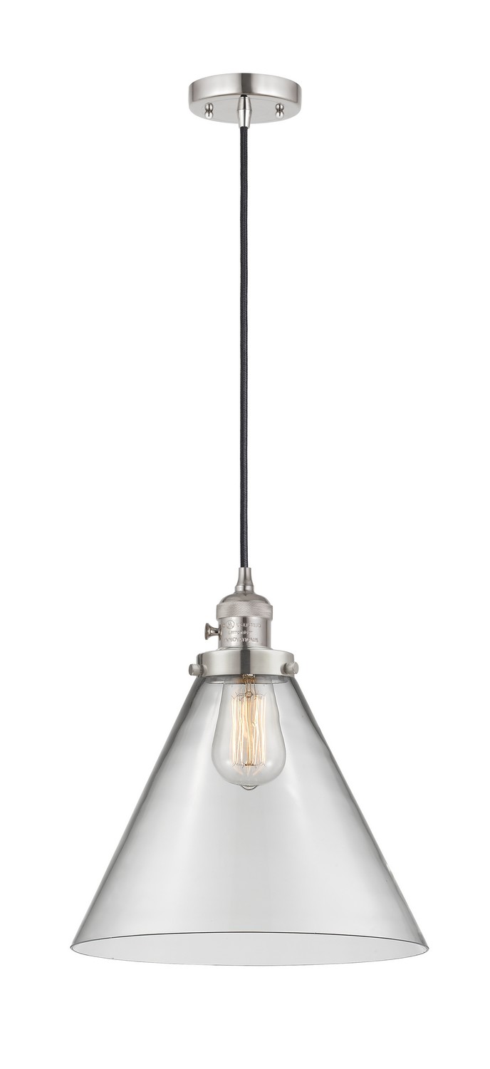 One Light Mini Pendant by Innovations - Franklin Restoration Collection, Polished Nickel Finish - 201CSW-PN-G42-L