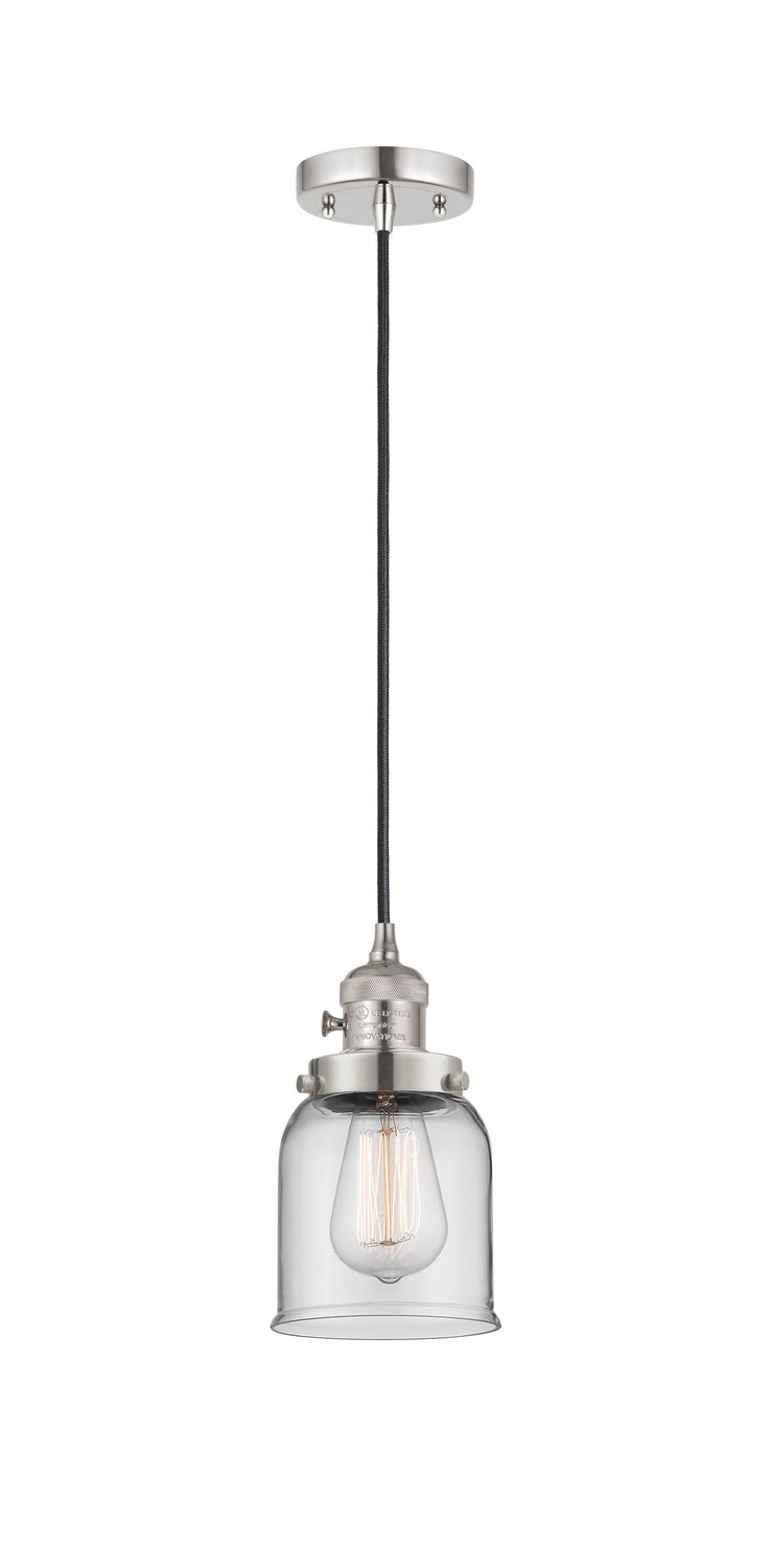 One Light Mini Pendant by Innovations - Franklin Restoration Collection, Polished Nickel Finish - 201CSW-PN-G52