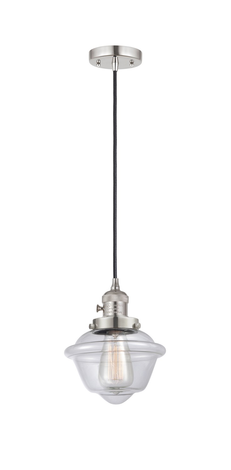 One Light Mini Pendant by Innovations - Franklin Restoration Collection, Polished Nickel Finish - 201CSW-PN-G532