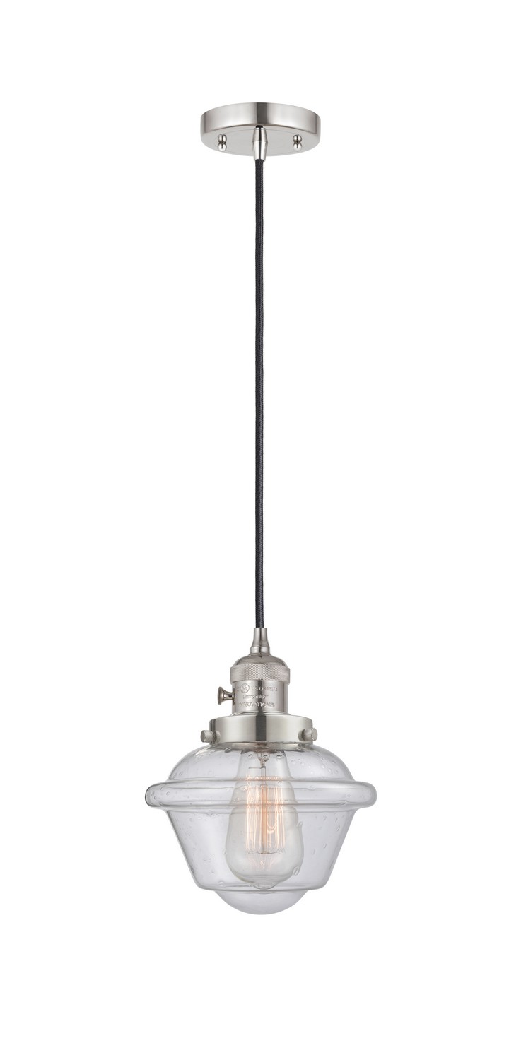 One Light Mini Pendant by Innovations - Franklin Restoration Collection, Polished Nickel Finish - 201CSW-PN-G534