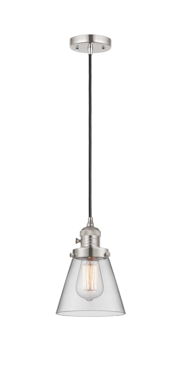 LED Mini Pendant by Innovations - Franklin Restoration Collection, Polished Nickel Finish - 201CSW-PN-G62-LED