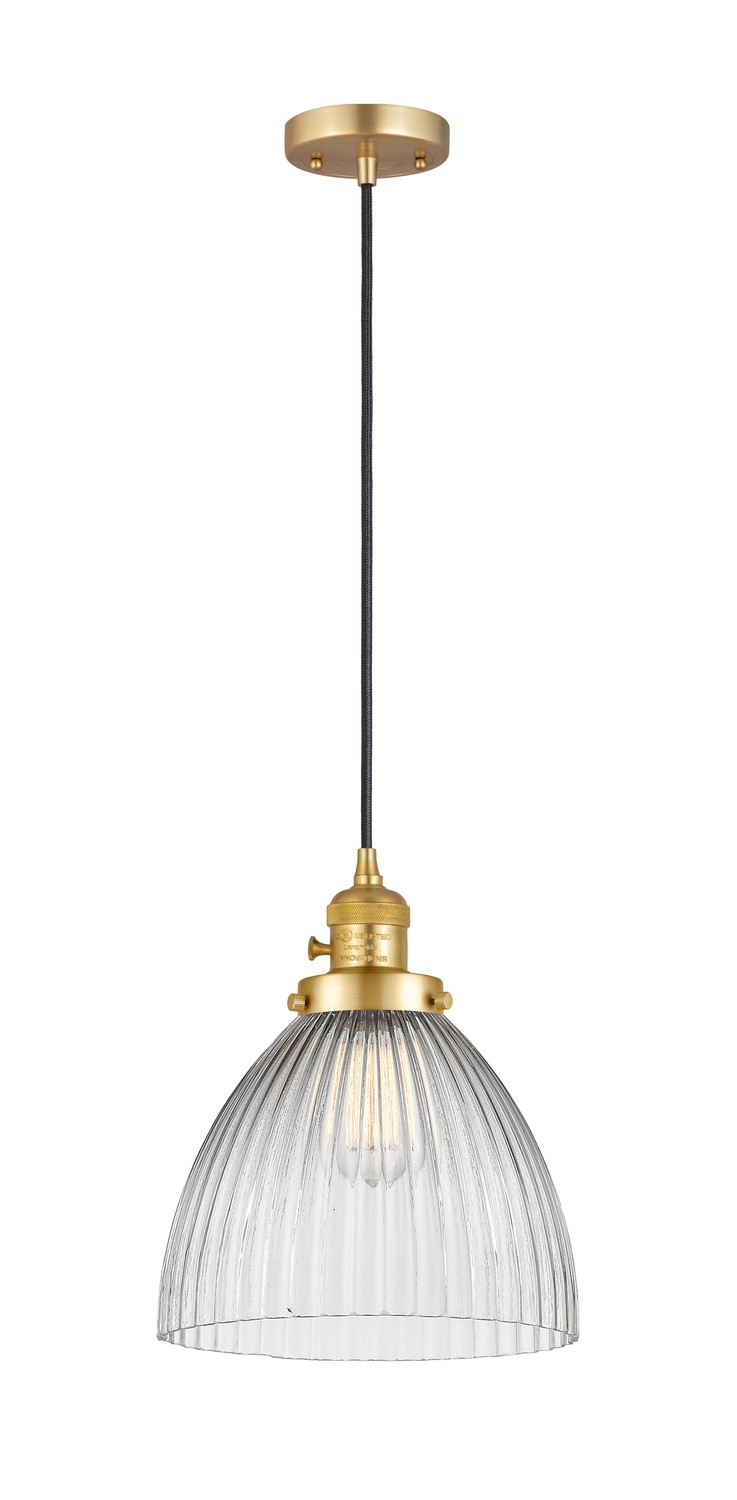 LED Mini Pendant by Innovations - Franklin Restoration Collection, Satin Gold Finish - 201CSW-SG-G222-LED