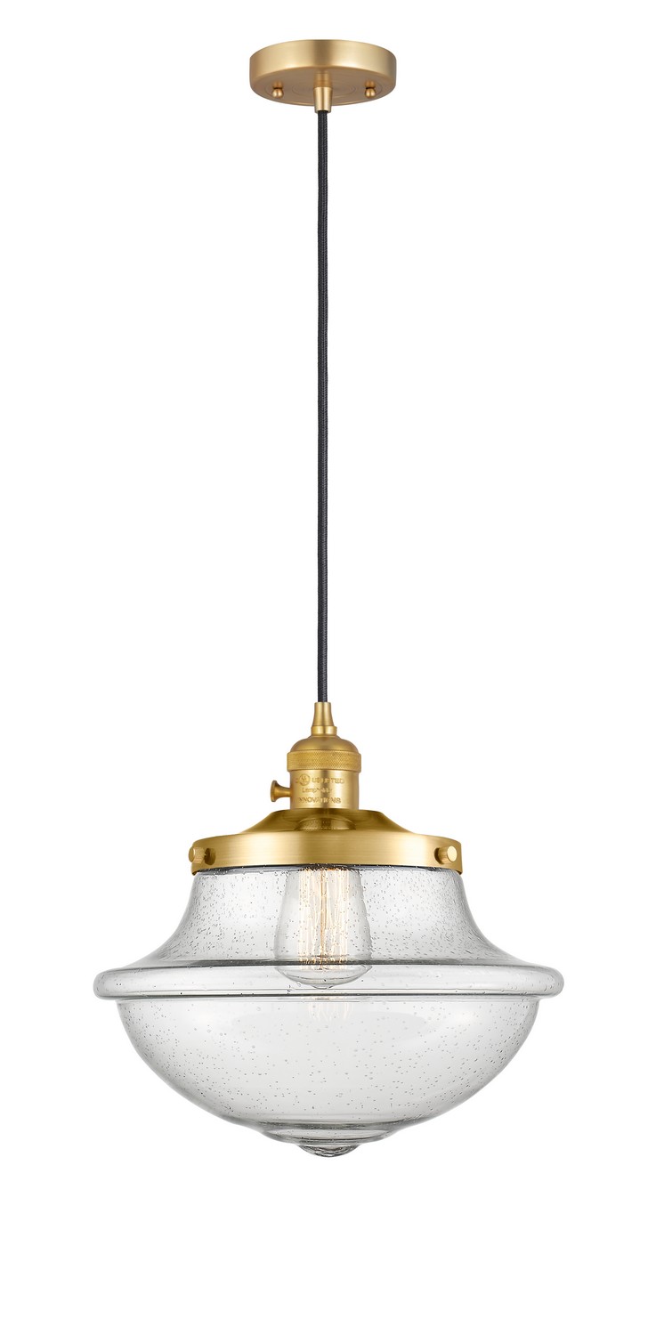 LED Mini Pendant by Innovations - Franklin Restoration Collection, Satin Gold Finish - 201CSW-SG-G544-LED