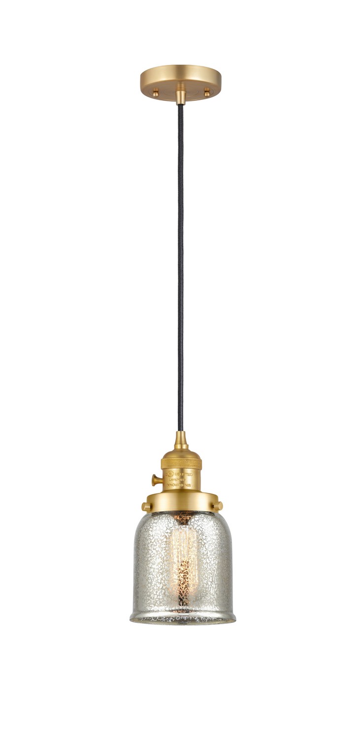 LED Mini Pendant by Innovations - Franklin Restoration Collection, Satin Gold Finish - 201CSW-SG-G58-LED