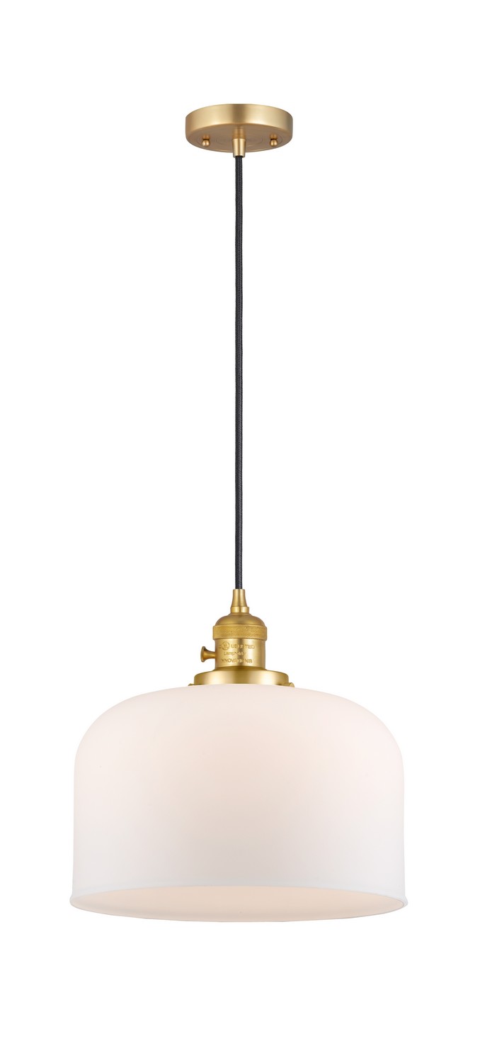 LED Mini Pendant by Innovations - Franklin Restoration Collection, Satin Gold Finish - 201CSW-SG-G71-L-LED