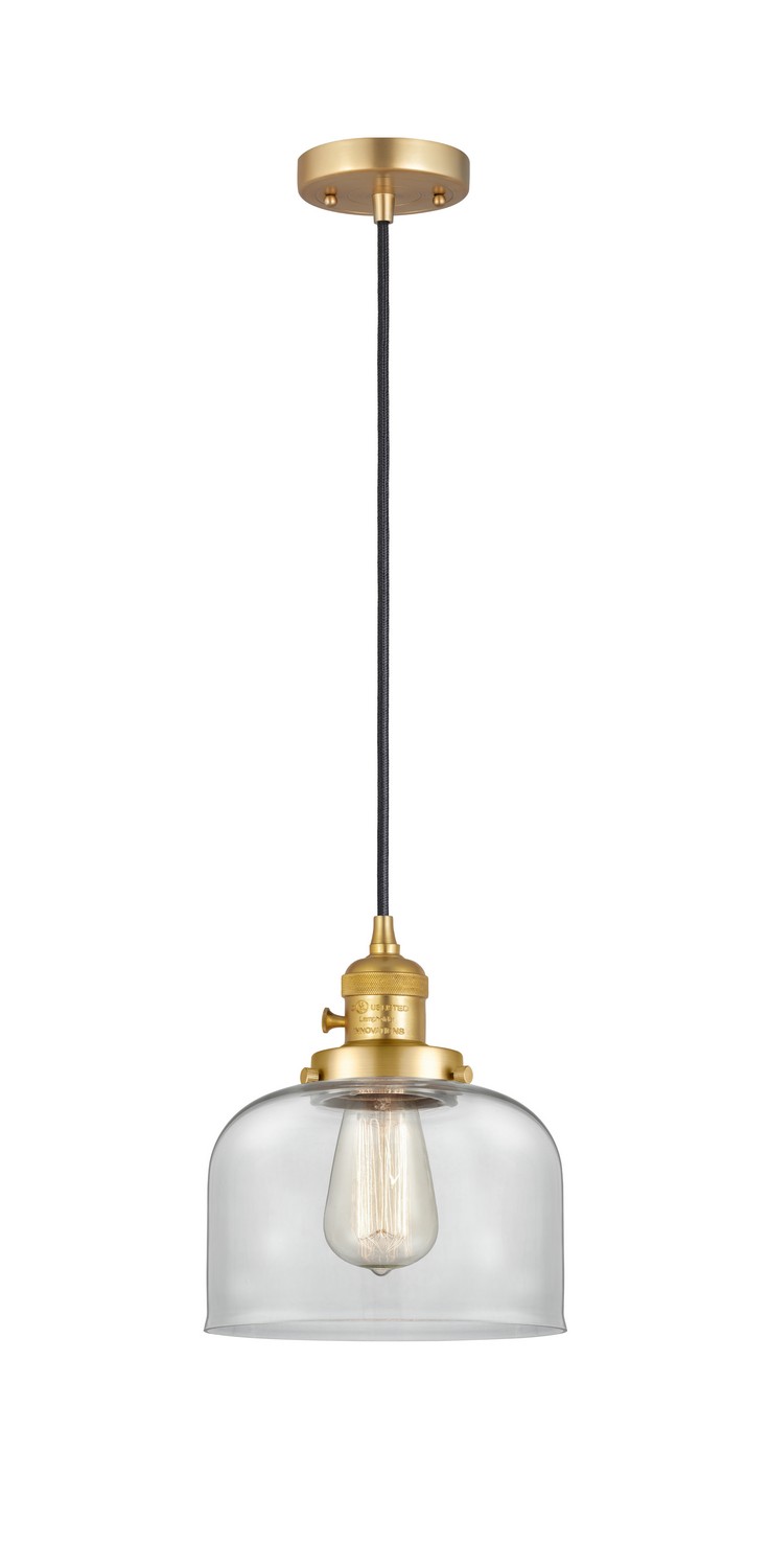 LED Mini Pendant by Innovations - Franklin Restoration Collection, Satin Gold Finish - 201CSW-SG-G72-LED