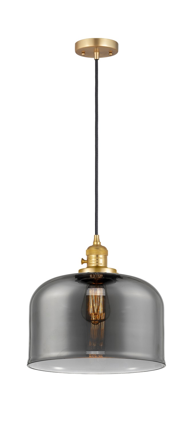One Light Mini Pendant by Innovations - Franklin Restoration Collection, Satin Gold Finish - 201CSW-SG-G73-L
