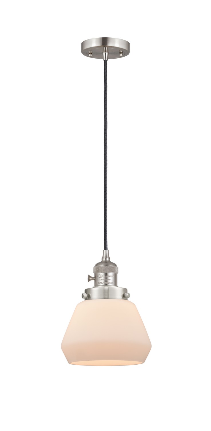 LED Mini Pendant by Innovations - Franklin Restoration Collection, Brushed Satin Nickel Finish - 201CSW-SN-G171-LED