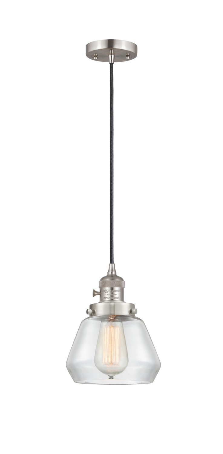 LED Mini Pendant by Innovations - Franklin Restoration Collection, Brushed Satin Nickel Finish - 201CSW-SN-G172-LED