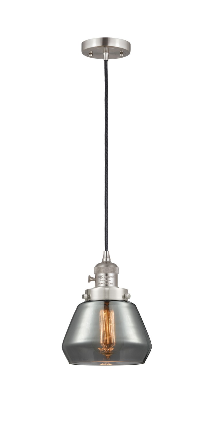 LED Mini Pendant by Innovations - Franklin Restoration Collection, Brushed Satin Nickel Finish - 201CSW-SN-G173-LED