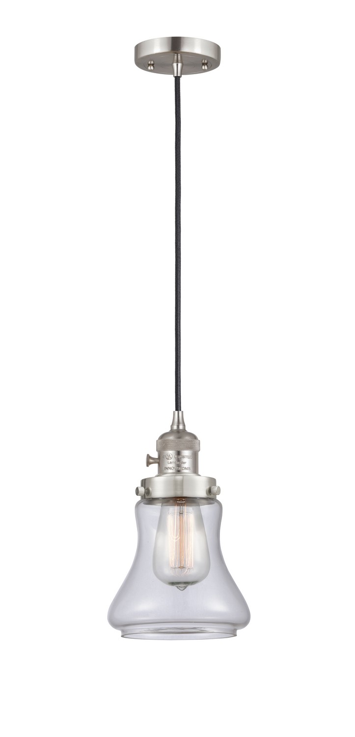 One Light Mini Pendant by Innovations - Franklin Restoration Collection, Brushed Satin Nickel Finish - 201CSW-SN-G192