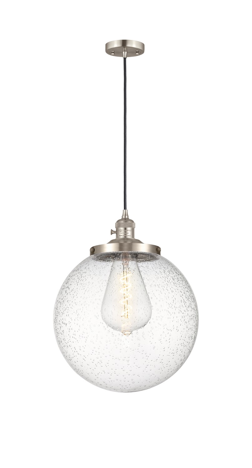 One Light Mini Pendant by Innovations - Franklin Restoration Collection, Brushed Satin Nickel Finish - 201CSW-SN-G204-14