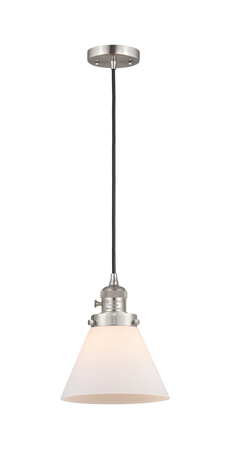 One Light Mini Pendant by Innovations - Franklin Restoration Collection, Brushed Satin Nickel Finish - 201CSW-SN-G41