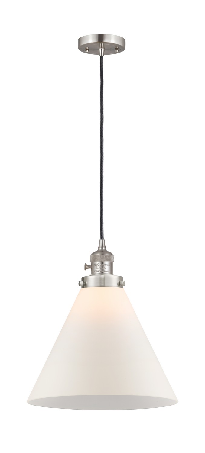 One Light Mini Pendant by Innovations - Franklin Restoration Collection, Brushed Satin Nickel Finish - 201CSW-SN-G41-L