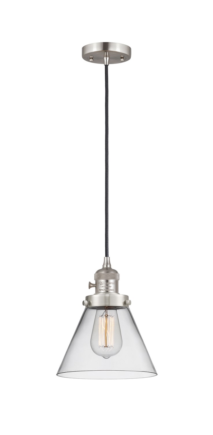 LED Mini Pendant by Innovations - Franklin Restoration Collection, Brushed Satin Nickel Finish - 201CSW-SN-G42-LED