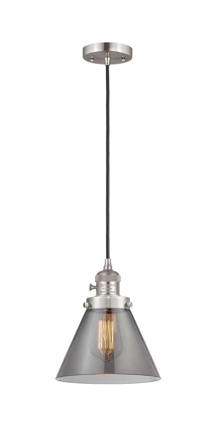 One Light Mini Pendant by Innovations - Franklin Restoration Collection, Brushed Satin Nickel Finish - 201CSW-SN-G43