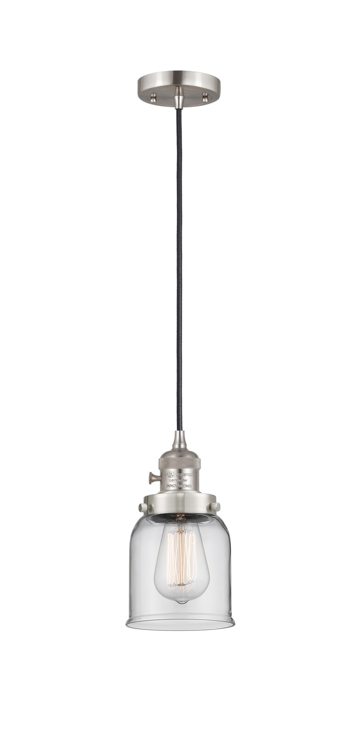 LED Mini Pendant by Innovations - Franklin Restoration Collection, Brushed Satin Nickel Finish - 201CSW-SN-G52-LED