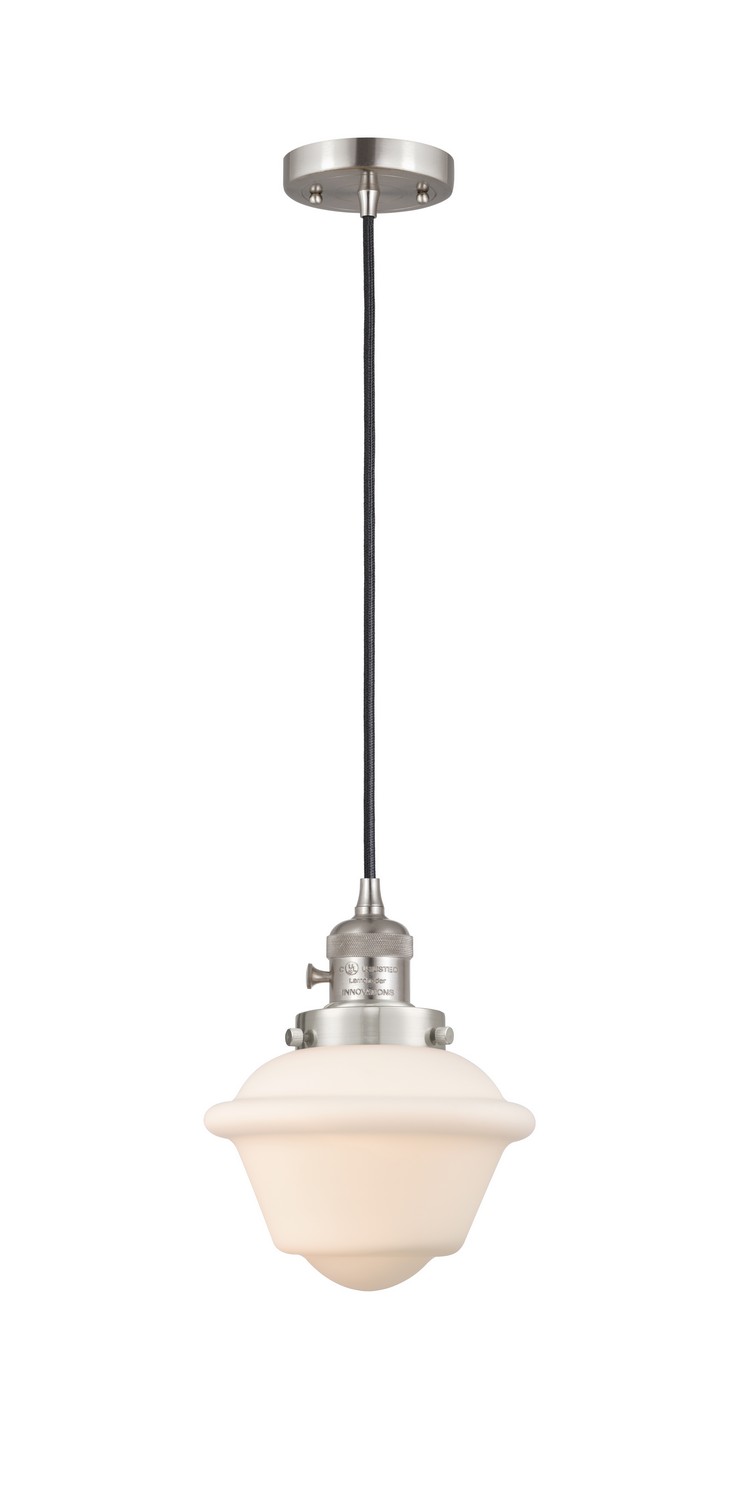 One Light Mini Pendant by Innovations - Franklin Restoration Collection, Brushed Satin Nickel Finish - 201CSW-SN-G531