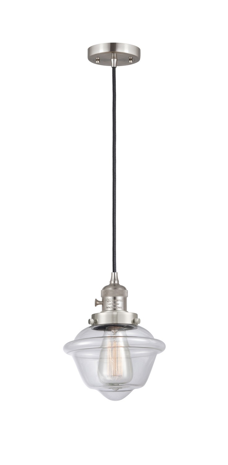 LED Mini Pendant by Innovations - Franklin Restoration Collection, Brushed Satin Nickel Finish - 201CSW-SN-G532-LED