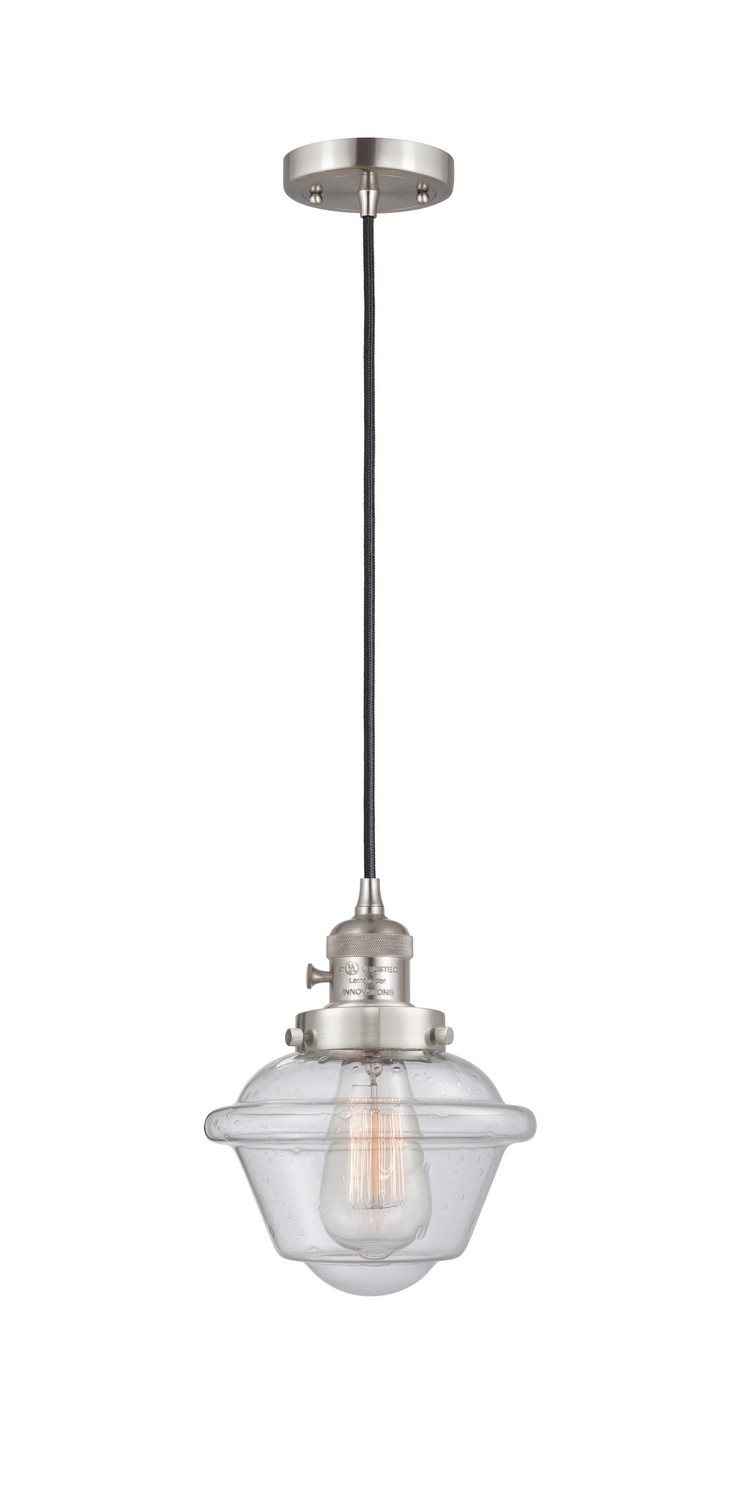 LED Mini Pendant by Innovations - Franklin Restoration Collection, Brushed Satin Nickel Finish - 201CSW-SN-G534-LED
