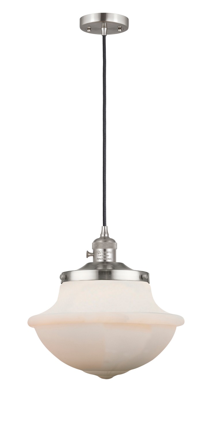One Light Mini Pendant by Innovations - Franklin Restoration Collection, Brushed Satin Nickel Finish - 201CSW-SN-G541