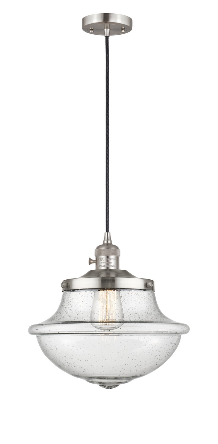 LED Mini Pendant by Innovations - Franklin Restoration Collection, Brushed Satin Nickel Finish - 201CSW-SN-G544-LED