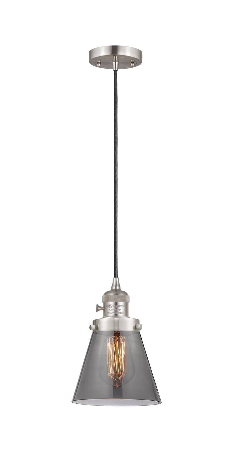 LED Mini Pendant by Innovations - Franklin Restoration Collection, Brushed Satin Nickel Finish - 201CSW-SN-G63-LED
