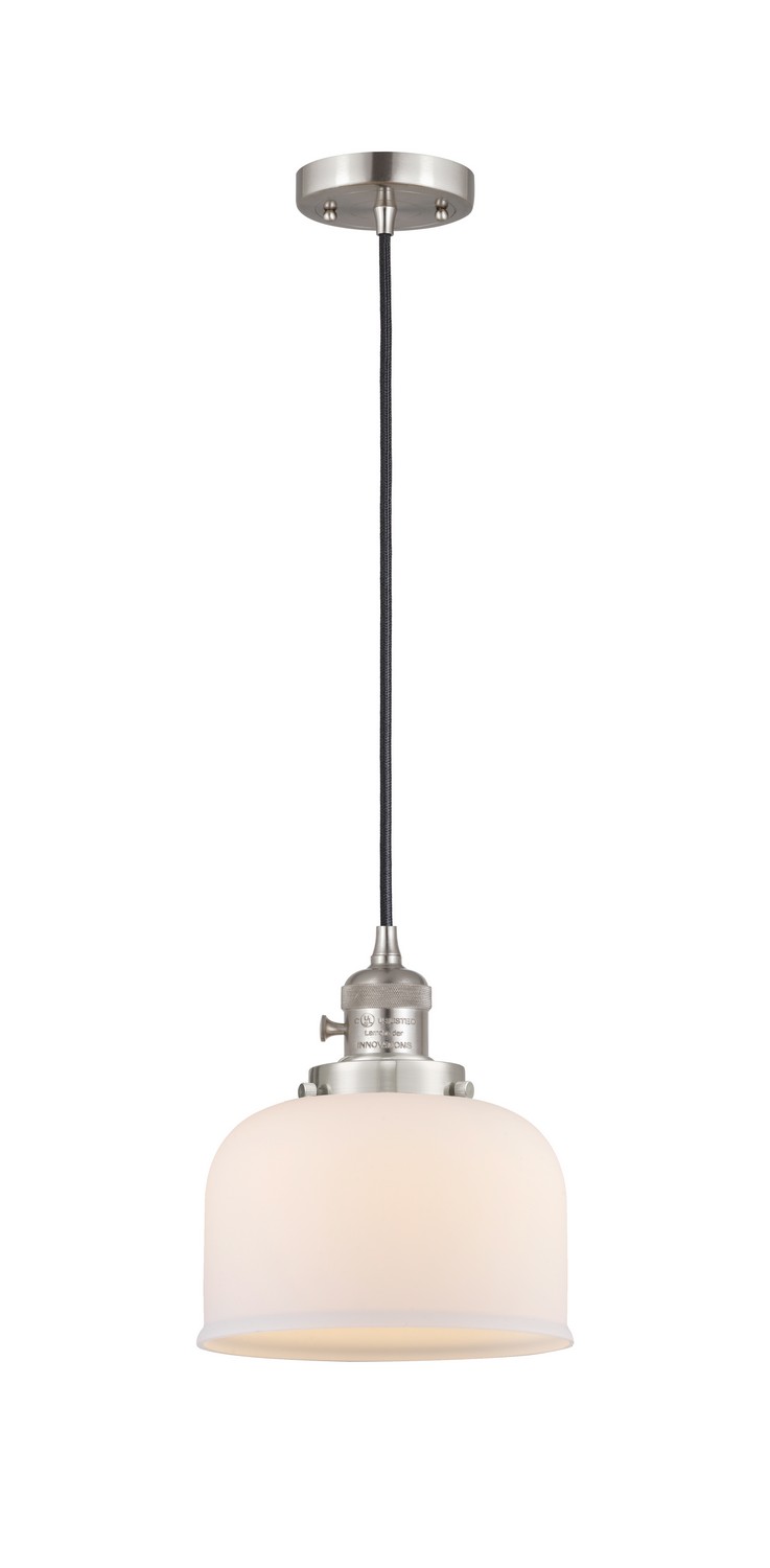 One Light Mini Pendant by Innovations - Franklin Restoration Collection, Brushed Satin Nickel Finish - 201CSW-SN-G71