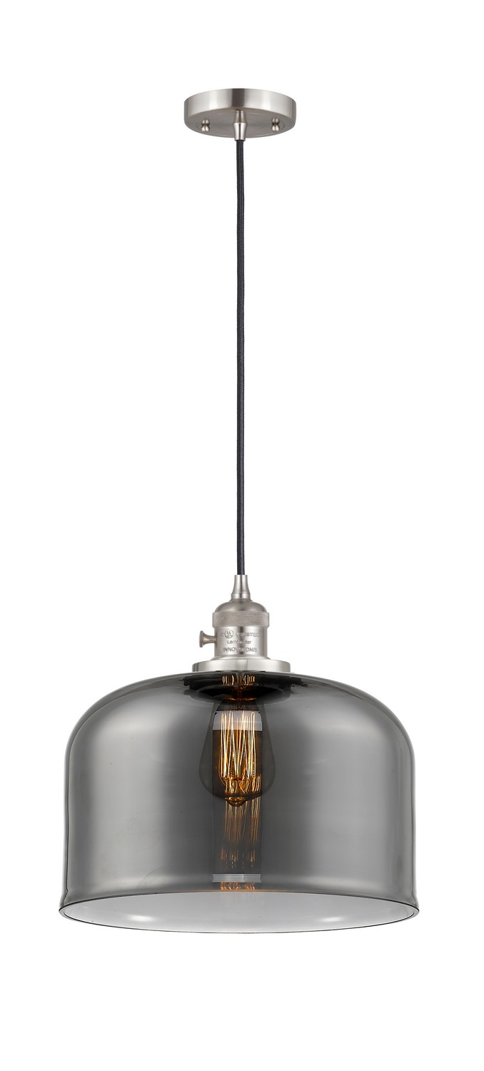 One Light Mini Pendant by Innovations - Franklin Restoration Collection, Brushed Satin Nickel Finish - 201CSW-SN-G73-L