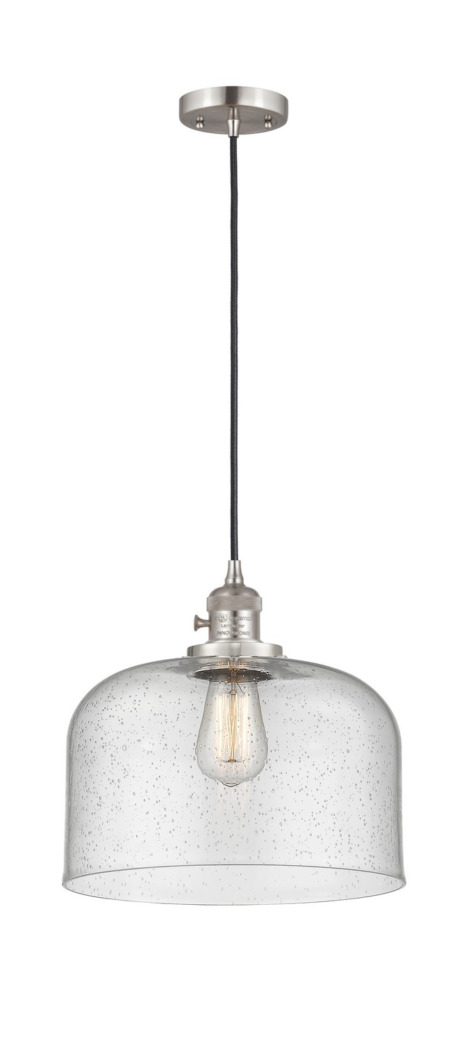 One Light Mini Pendant by Innovations - Franklin Restoration Collection, Brushed Satin Nickel Finish - 201CSW-SN-G74-L