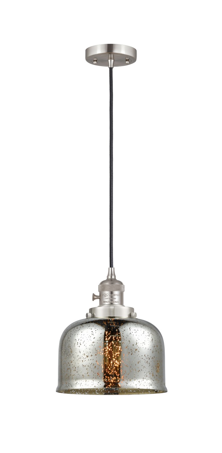 LED Mini Pendant by Innovations - Franklin Restoration Collection, Brushed Satin Nickel Finish - 201CSW-SN-G78-LED
