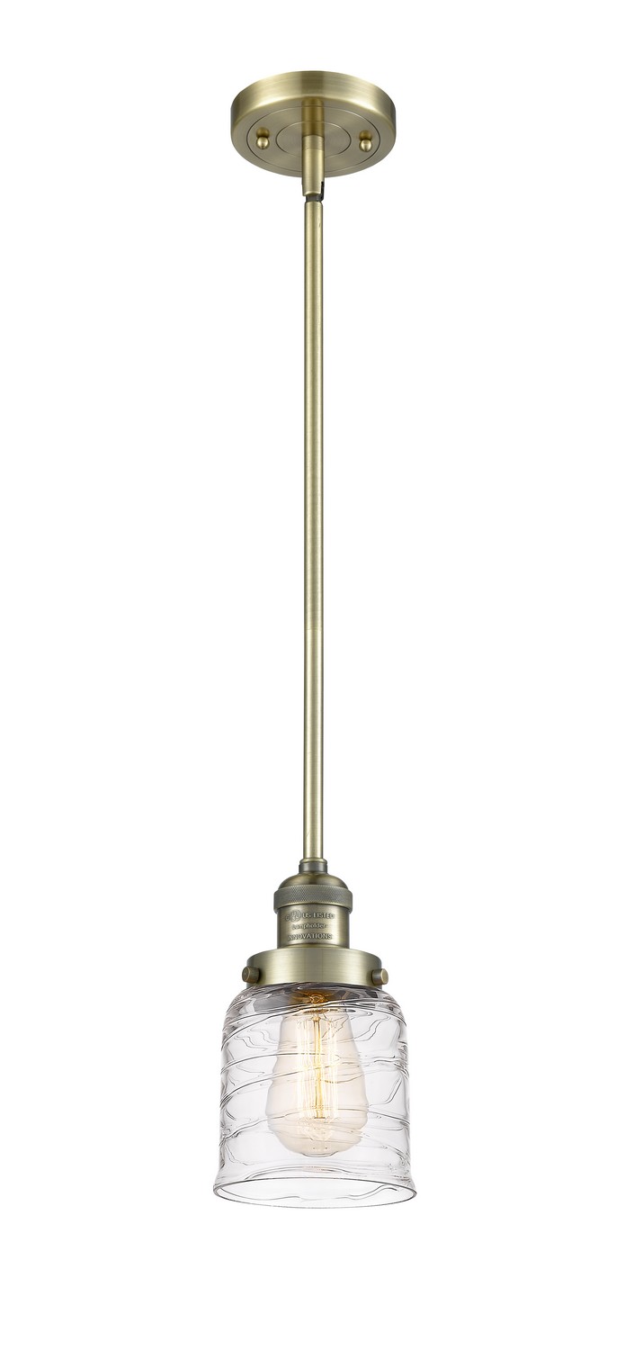 LED Mini Pendant by Innovations - Franklin Restoration Collection, Antique Brass Finish - 201S-AB-G513-LED
