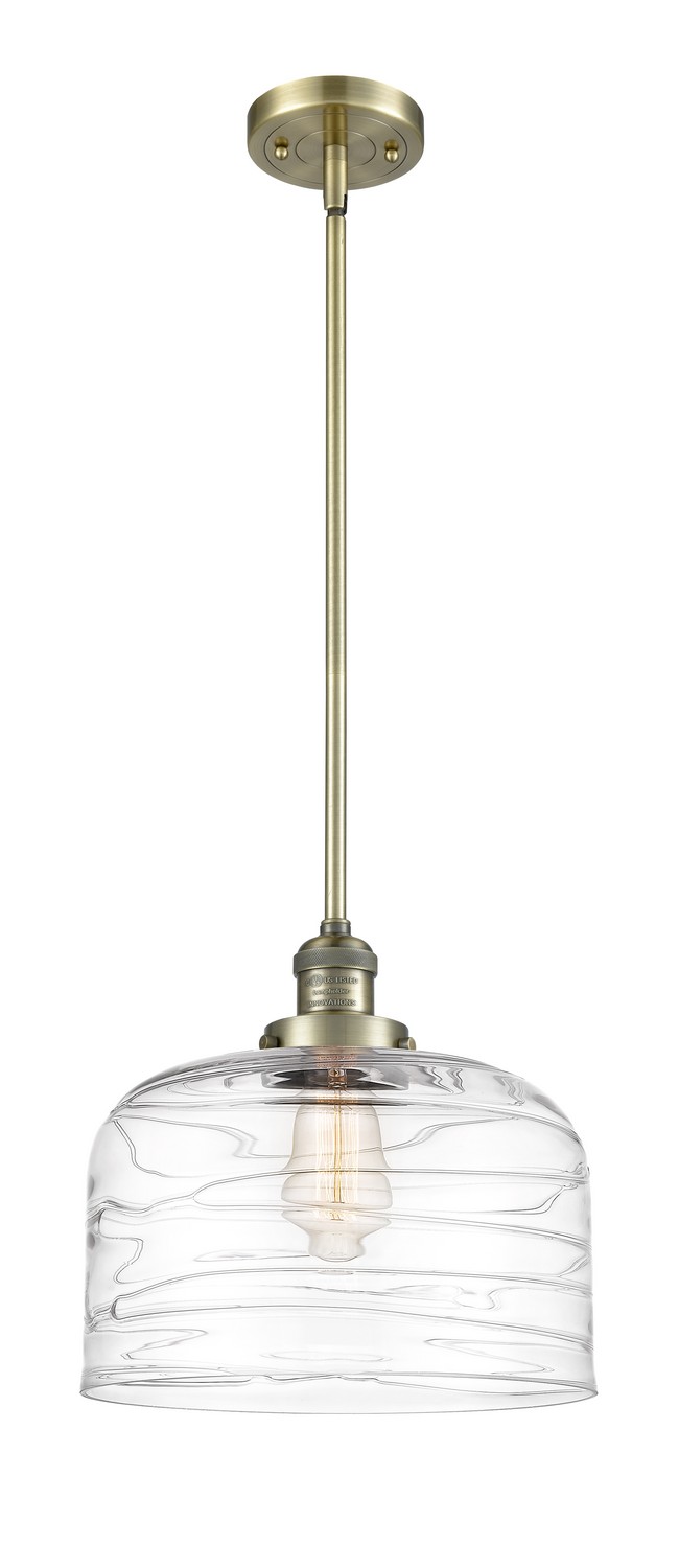 LED Mini Pendant by Innovations - Franklin Restoration Collection, Antique Brass Finish - 201S-AB-G713-L-LED