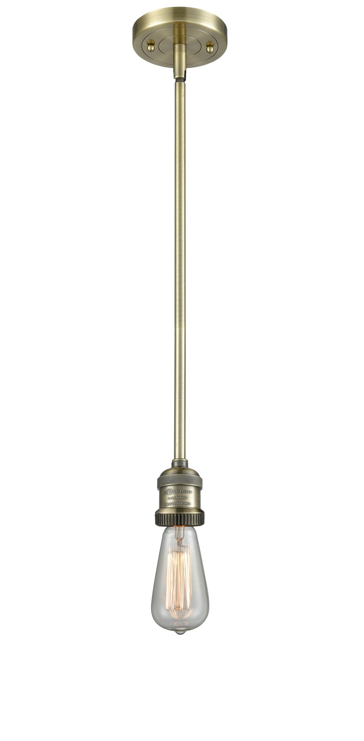 LED Mini Pendant by Innovations - Franklin Restoration Collection, Antique Brass Finish - 201S-AB-LED