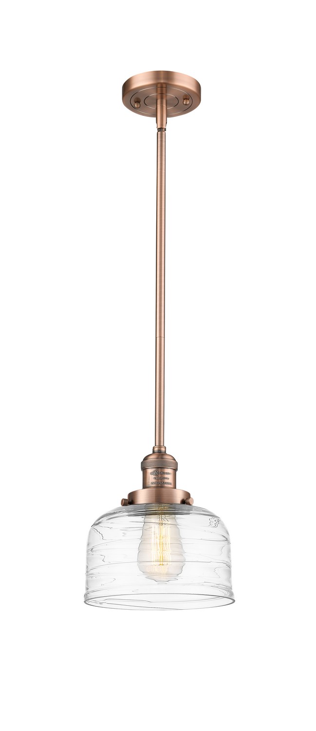 One Light Mini Pendant by Innovations - Franklin Restoration Collection, Antique Copper Finish - 201S-AC-G713