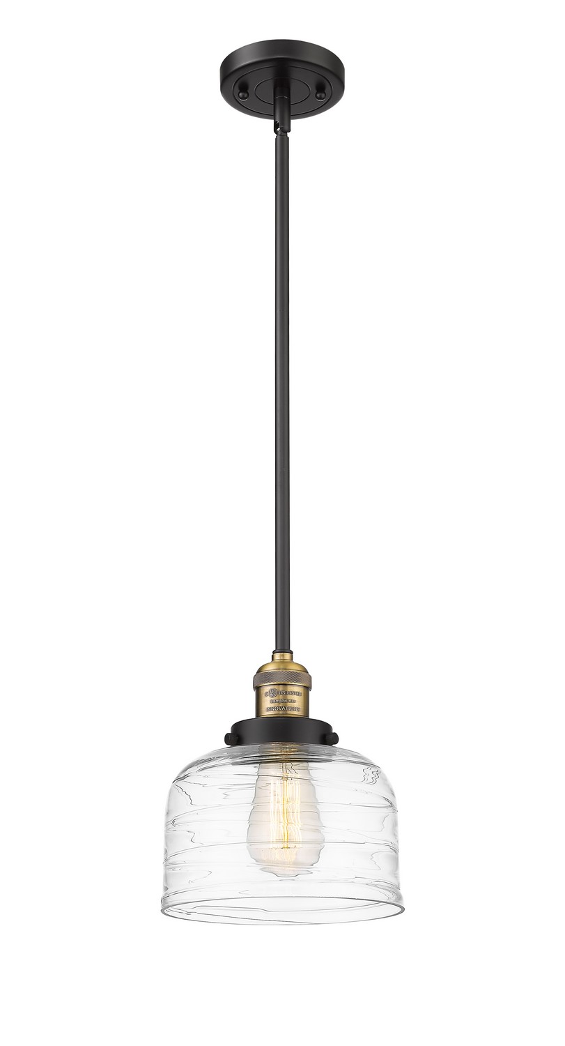 LED Mini Pendant by Innovations - Franklin Restoration Collection, Black Antique Brass Finish - 201S-BAB-G713-LED