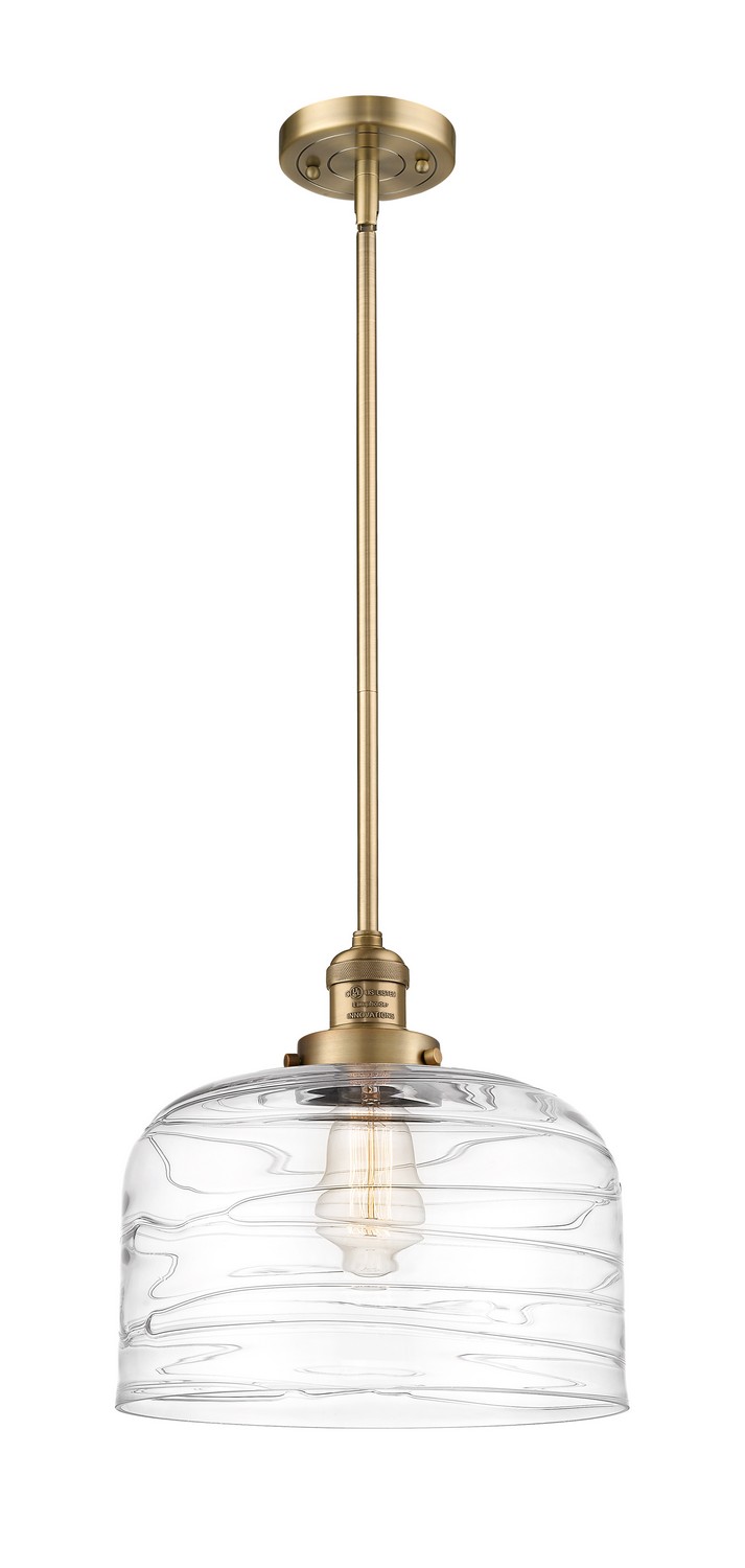 LED Mini Pendant by Innovations - Franklin Restoration Collection, Brushed Brass Finish - 201S-BB-G713-L-LED