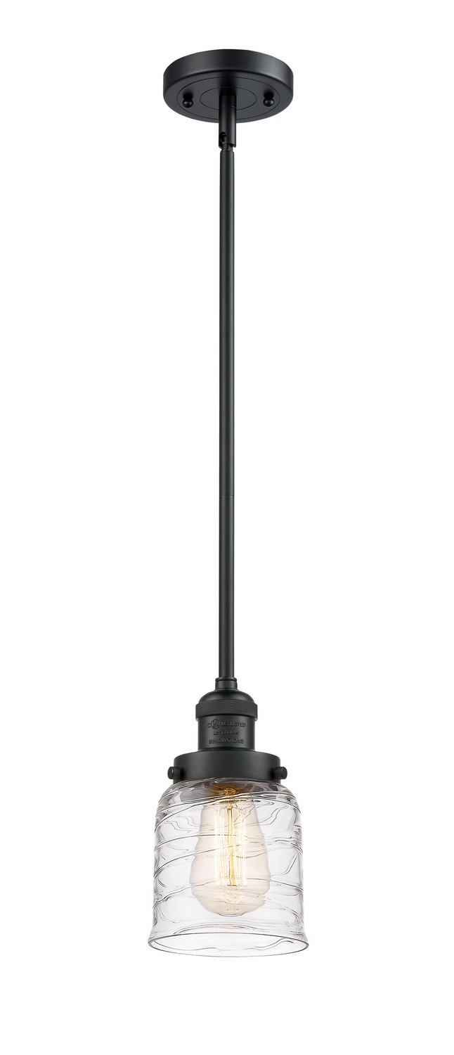 LED Mini Pendant by Innovations - Franklin Restoration Collection, Matte Black Finish - 201S-BK-G513-LED