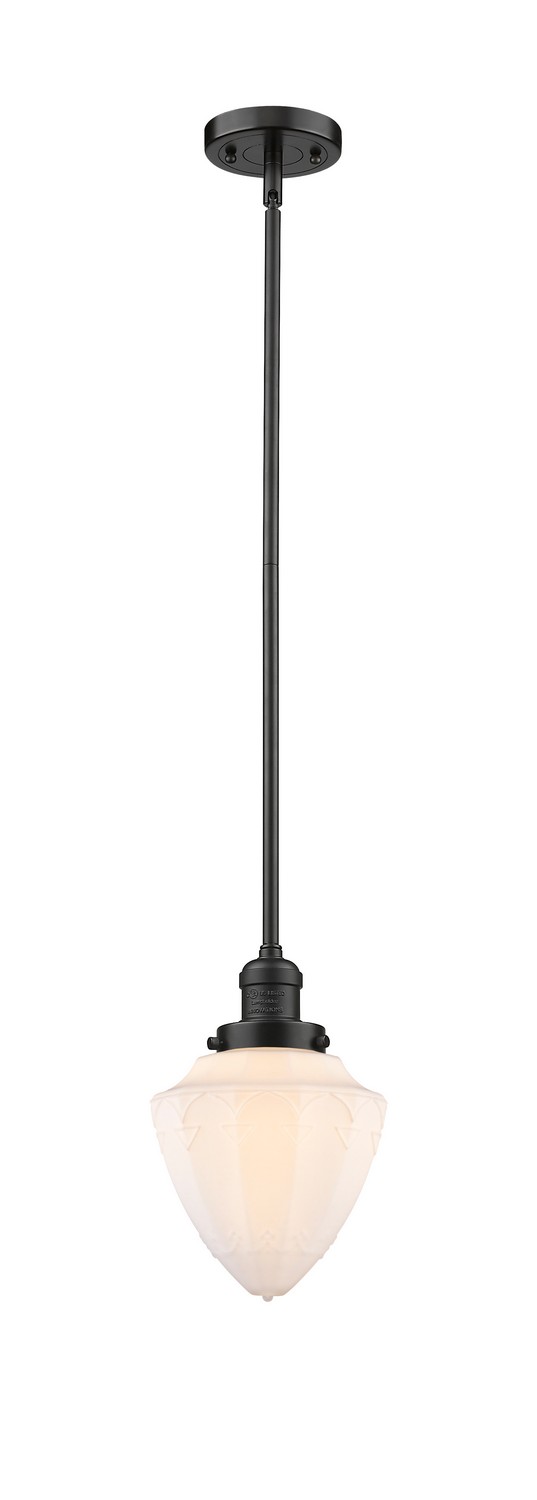 One Light Mini Pendant by Innovations - Franklin Restoration Collection, Oil Rubbed Bronze Finish - 201S-OB-G661-7