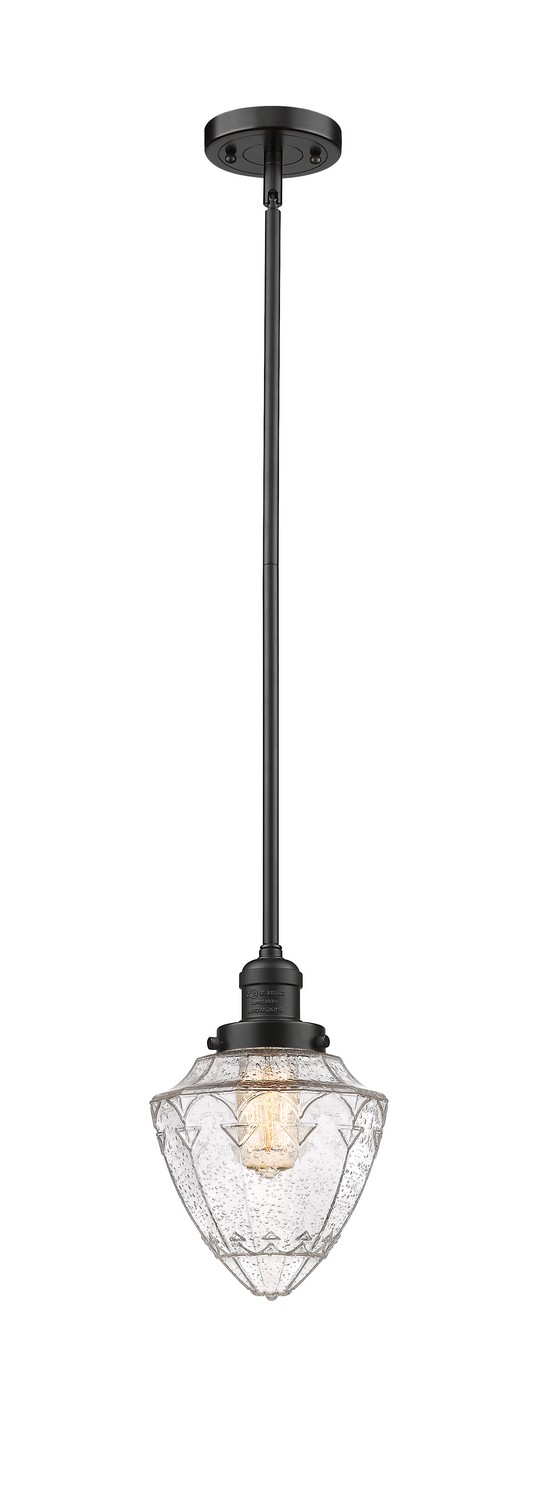 One Light Mini Pendant by Innovations - Franklin Restoration Collection, Oil Rubbed Bronze Finish - 201S-OB-G664-7