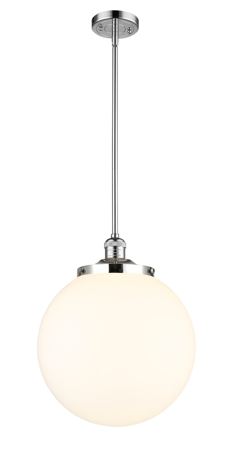 LED Pendant by Innovations - Franklin Restoration Collection, Polished Chrome Finish - 201S-PC-G201-14-LED