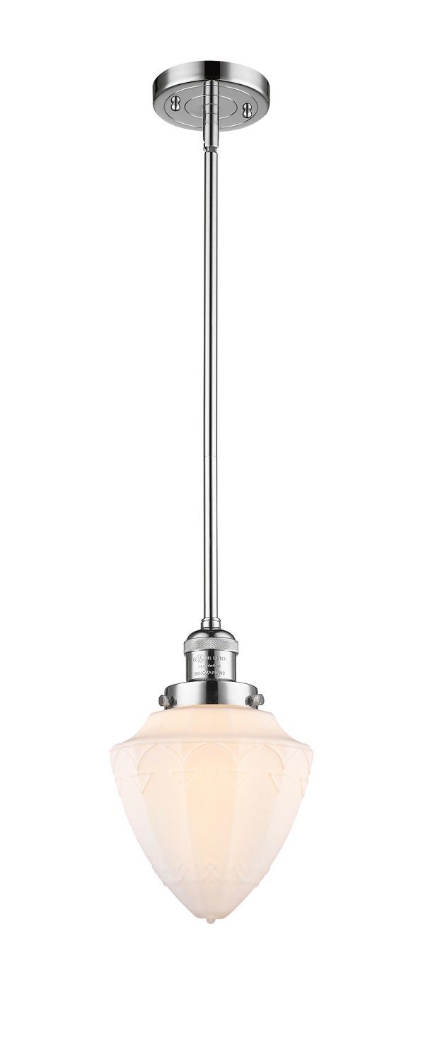 One Light Mini Pendant by Innovations - Franklin Restoration Collection, Polished Chrome Finish - 201S-PC-G661-7
