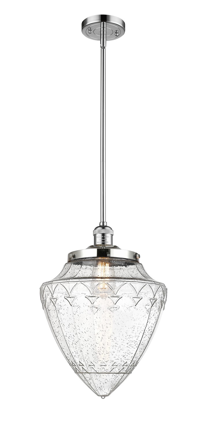 One Light Mini Pendant by Innovations - Franklin Restoration Collection, Polished Chrome Finish - 201S-PC-G664-12